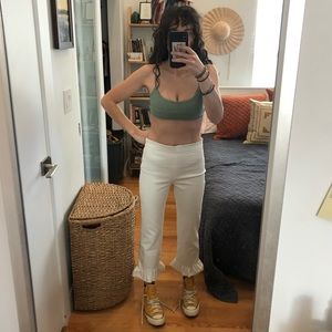 Adorable ruffle hem Zara pants!